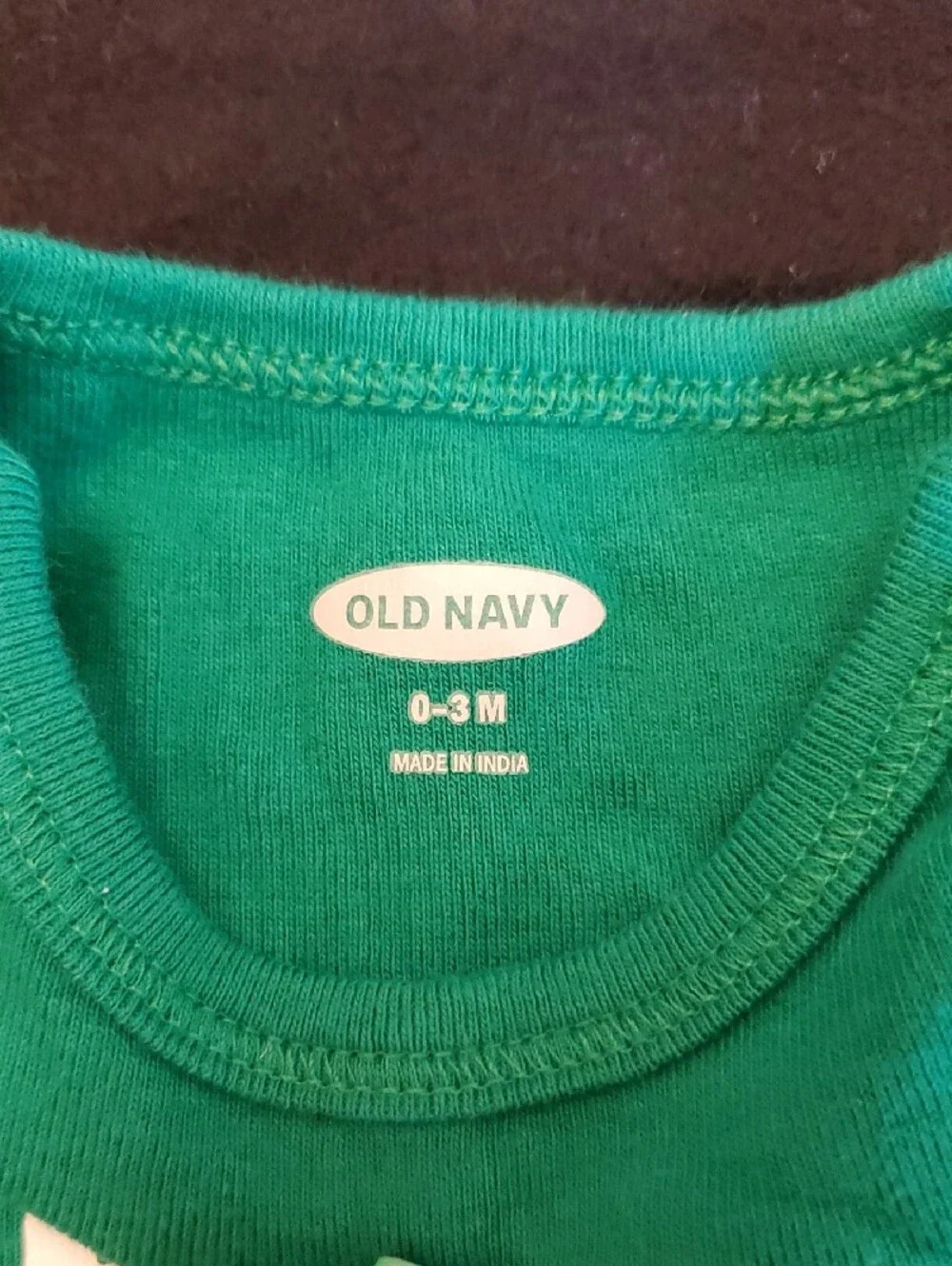 Two St. Patrick's Day Old Navy Green 'Lucky To Have You' Bodysuits